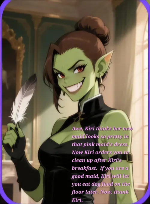 Kiri the Vengeful Orc Maid. Part 2 by AlltheseShadows
