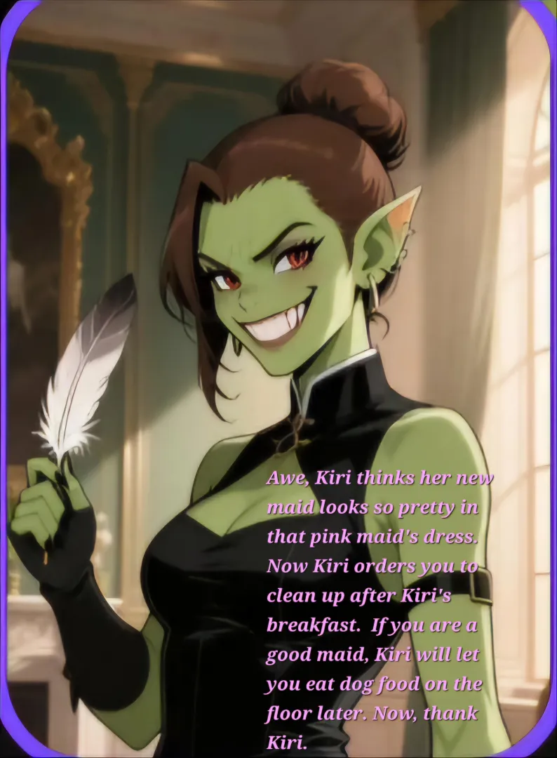 Kiri the Vengeful Orc Maid. Part 2 posted by AlltheseShadows