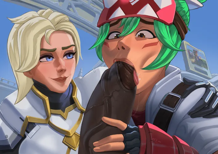 Kiriko and Mercy (@Toto_null) [Overwatch] by Totonull