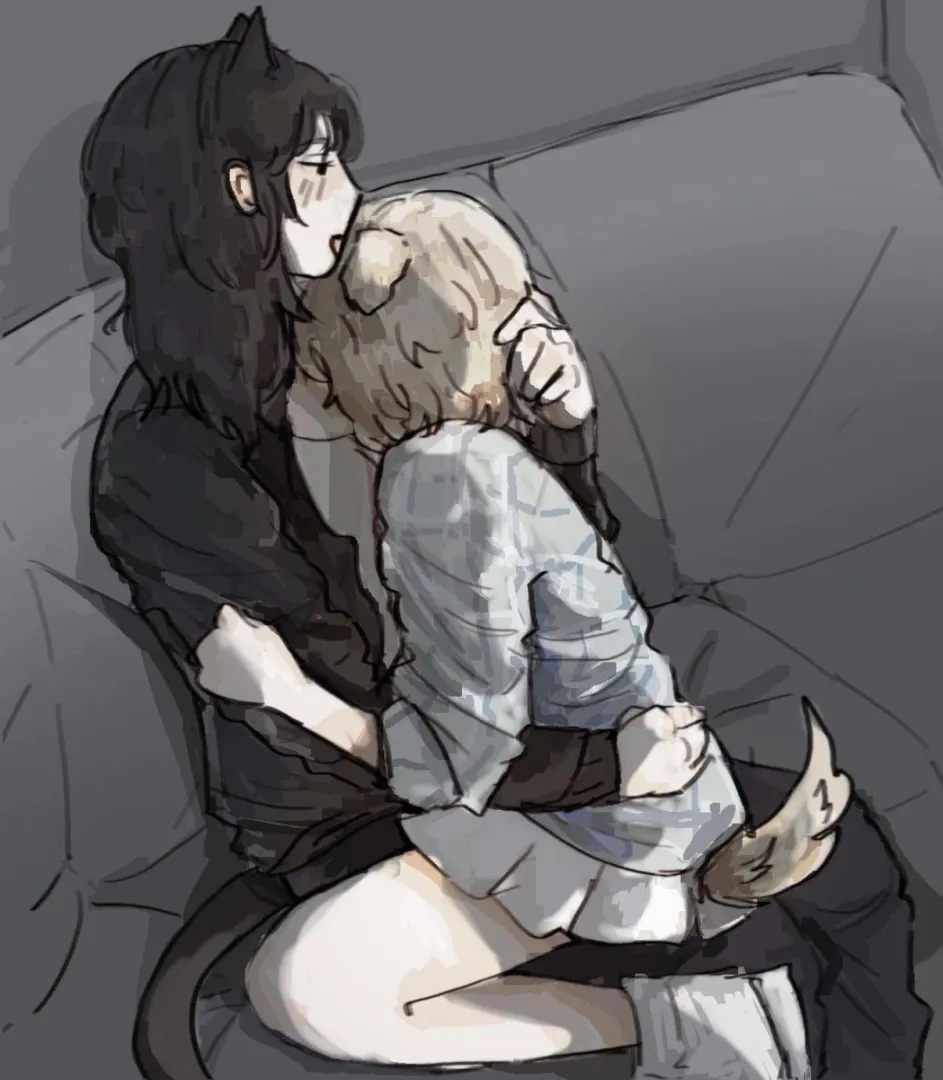 Kitty wants to treat puppy like this,,, posted by Sweet_snow_storm