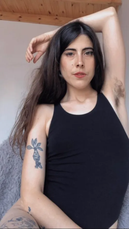 kneel and worship the hairy armpits of your Goddess by Southern-Deal5821