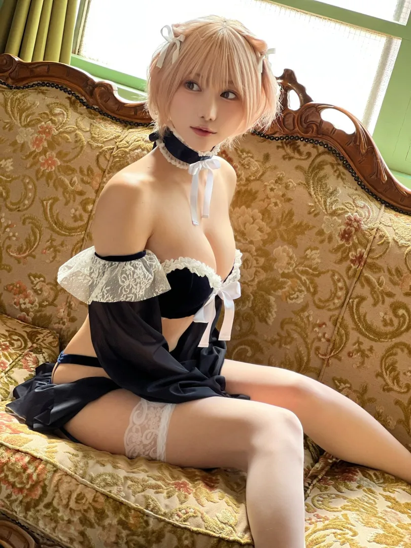@kokoro777pp Blonde Tomboy Maid Cosplay posted by Pwnagepancakes