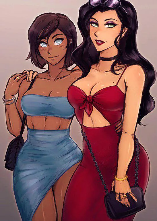Korra & Asami (iahfy) [Avatar: The Legend of Korra] posted by IllustriousJump431