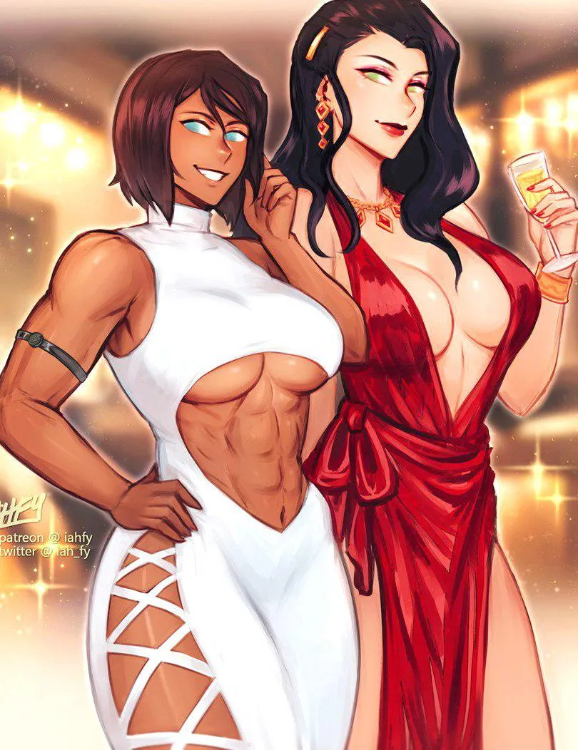 Korra & Asami Sato (iahfy) [Avatar: The Leged of Korra] posted by BackgroundSky3082