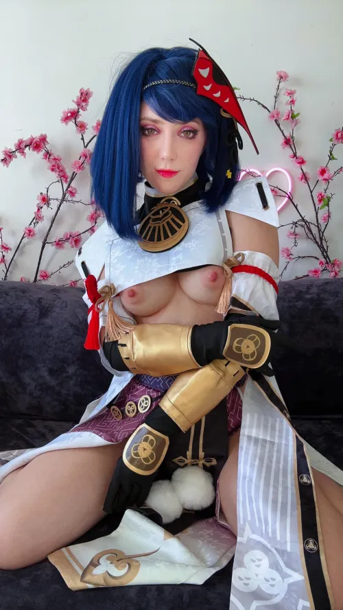 Kujou Sara [Genshin Impact] by Fleurxy by xfleurxxy