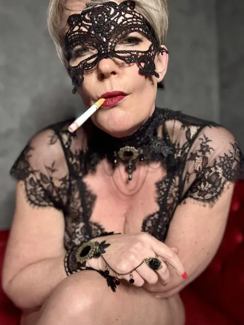 Lace on skin, smoke in lungs – the ultimate aesthetic. by madamenoir_official