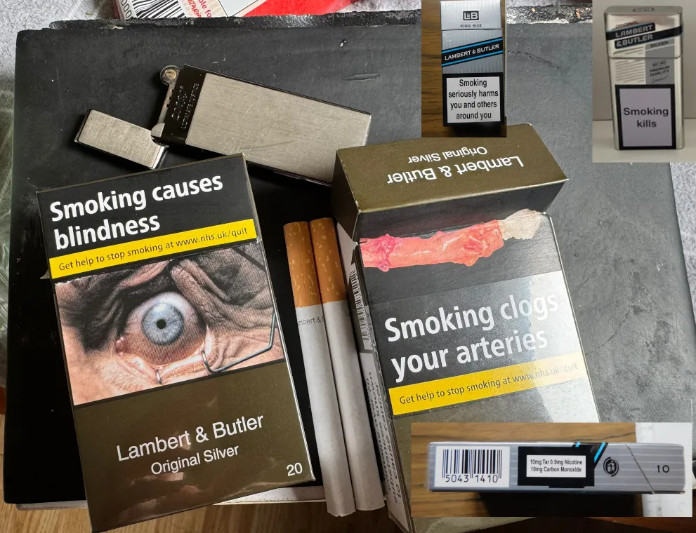 Lambert & Butler Original Silver - UK Duty Free 2026 - with nostalgia 10 posted by EndFamiliar2579