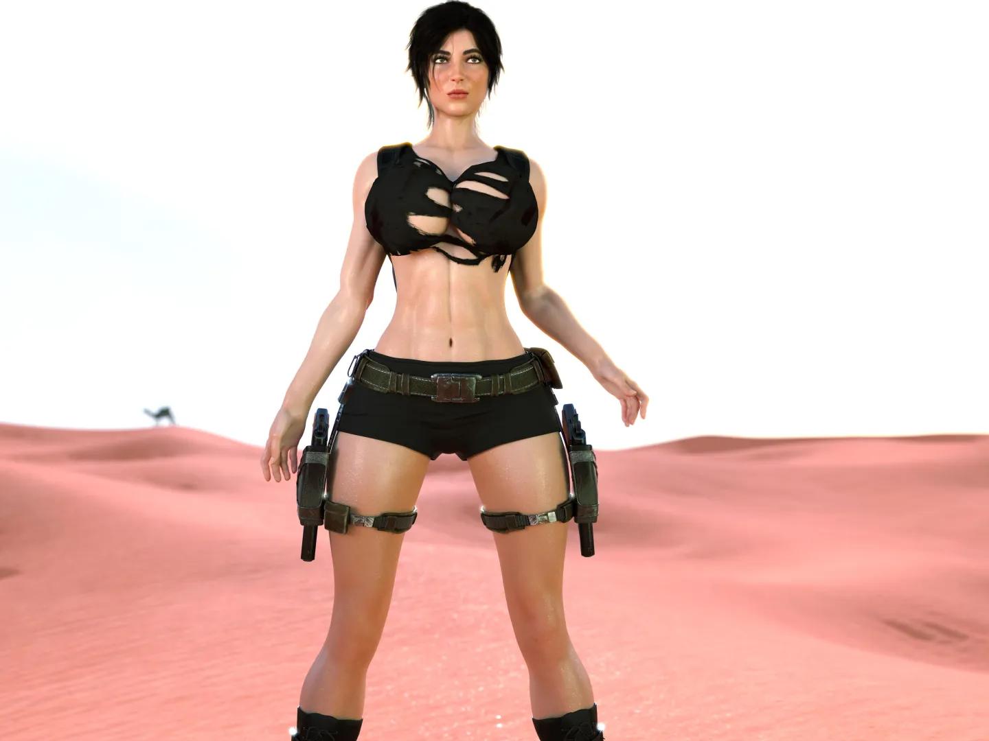 Lara Croft got lost in the desert.(Milfhunter3d9) posted by Milfhunter3d9