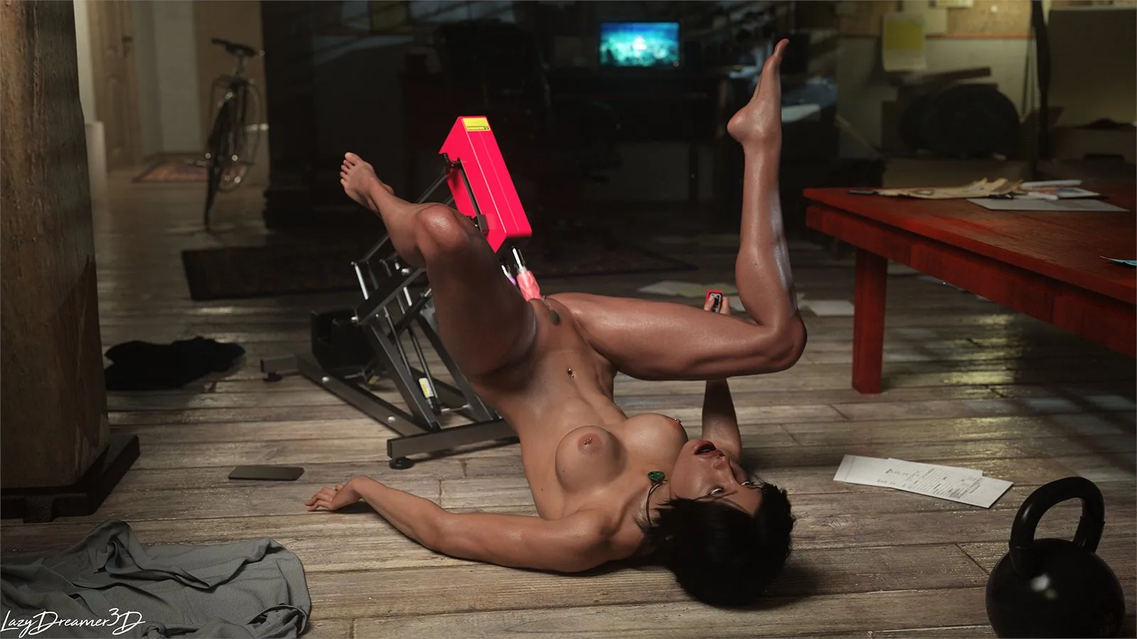 Lara's new toy (lazydreamer3d) posted by Poke-Oji