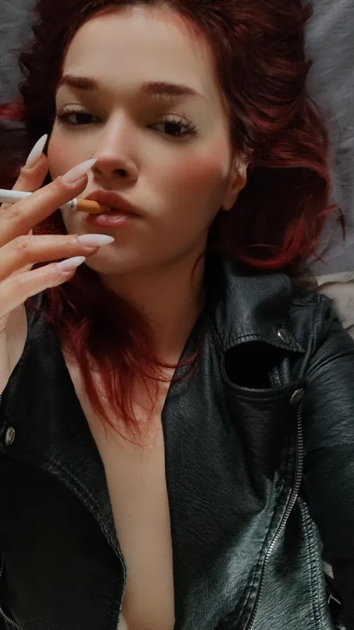 Last sigarette of the day by Rosiebk-859