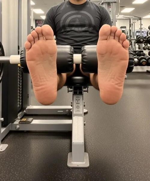 Late Night At Gym…… Hopefully No One Saw  by MrTicklishFeet11