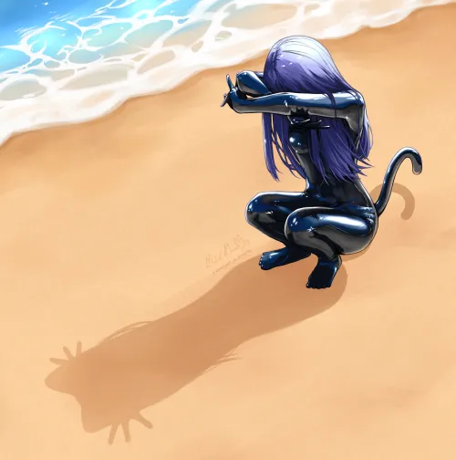 latex on the beach by buwuwuwuwunny