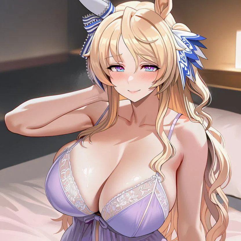 Lavender Lingerie [Uma Musume] posted by WoolsonDaSheep