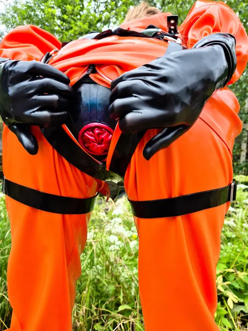 Layered up in public! by LatexLovingLady