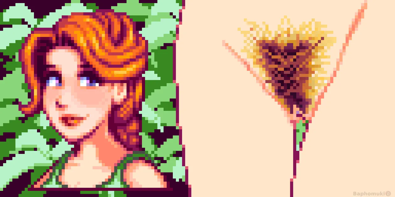 Leah and her Stardew Valley posted by baphomuki