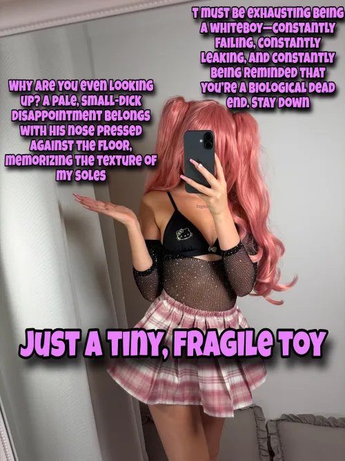 Leaking already? Typical whiteboyStay at floor level where you make sense by PinkDolxo