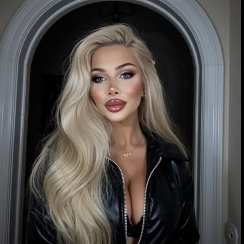 Leather bra and leather jacket by Separate-Mulberry-95