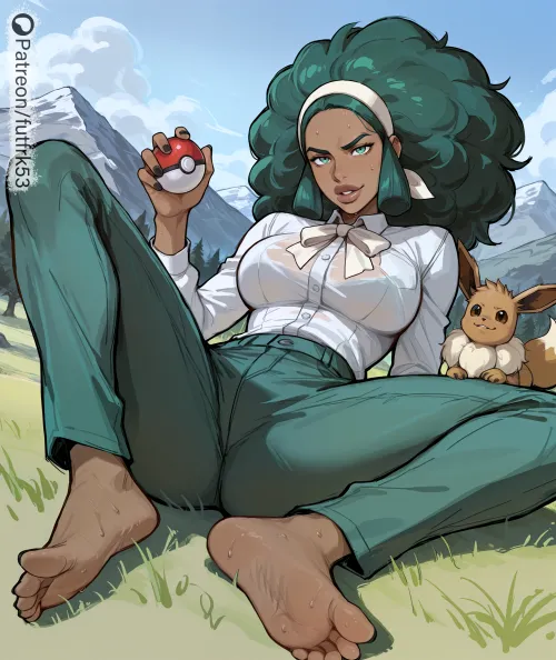 Lenora and Eevee by futfrk53