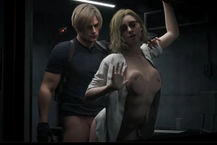 Leon pumping Grace for information. (Nightcry) by Timop0707