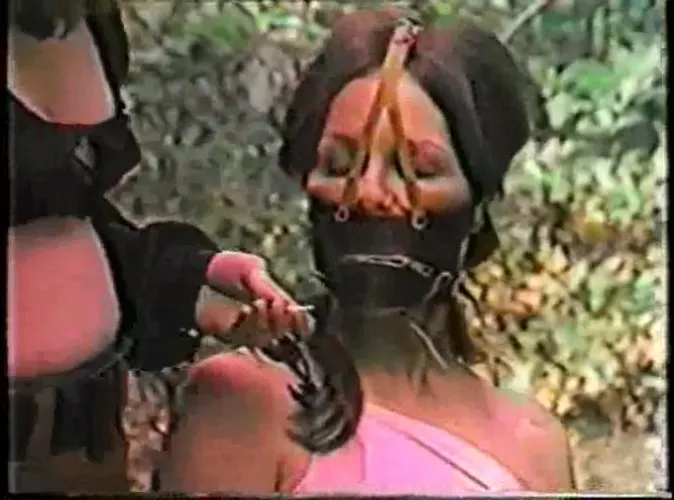 Lesbian Pathfinder zipper gags captured Den Mother by emca753