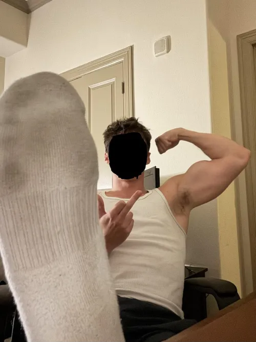 Let sweaty gym bro feet take over your mind and empty your wallet. by Calm-Mushroom629
