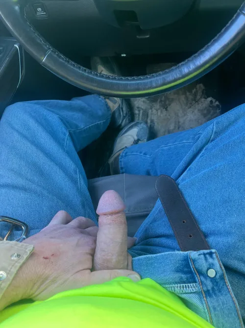 Letting it out of my thong panties on the construction site! by 69whos4it