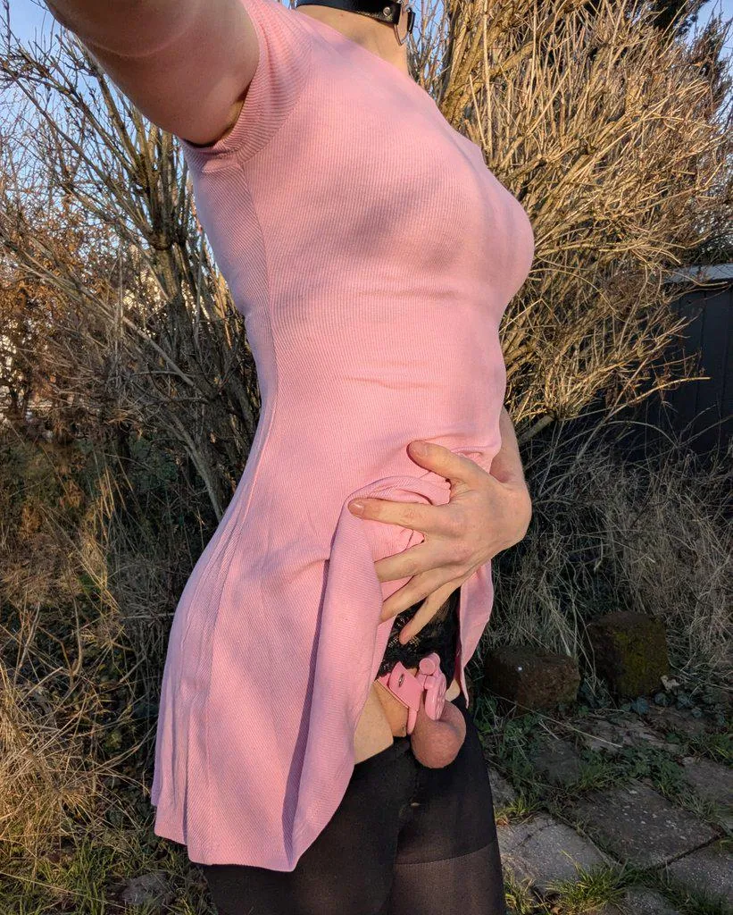 Letting my caged clitty feel the first sun since months  posted by Sweet-Kira