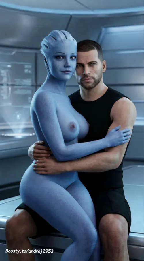 Liara T'Soni & Shepard (AndrejN7) by RespondAdditional762