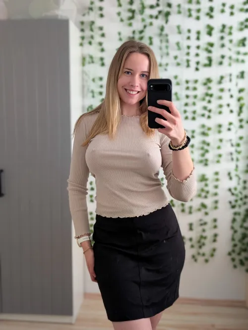 Librarian showing her pokies by naturalgirl_mel