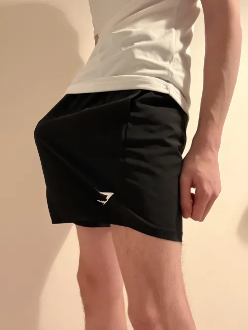 Life tip, don’t get the 5 inch gym shark shorts if your hung by FerretConstant4116