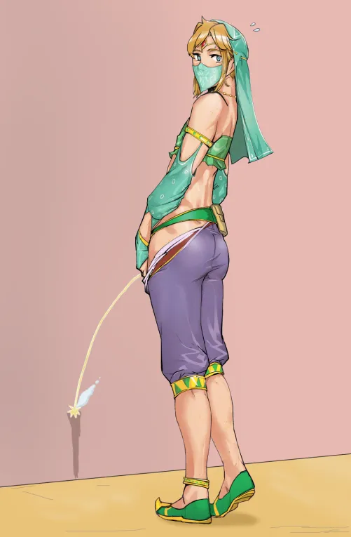 Link Gerudo Omorashi by Cold-Leopard-4017
