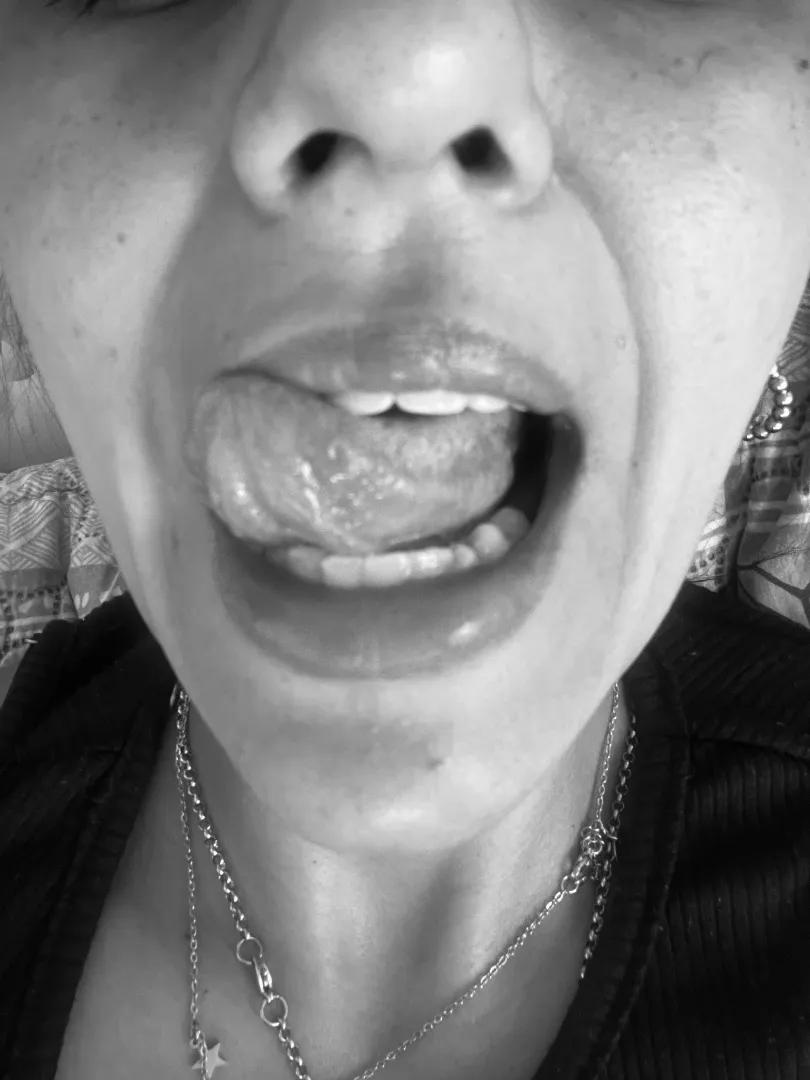 lips and playful tongue  posted by Sashytta_Brunette