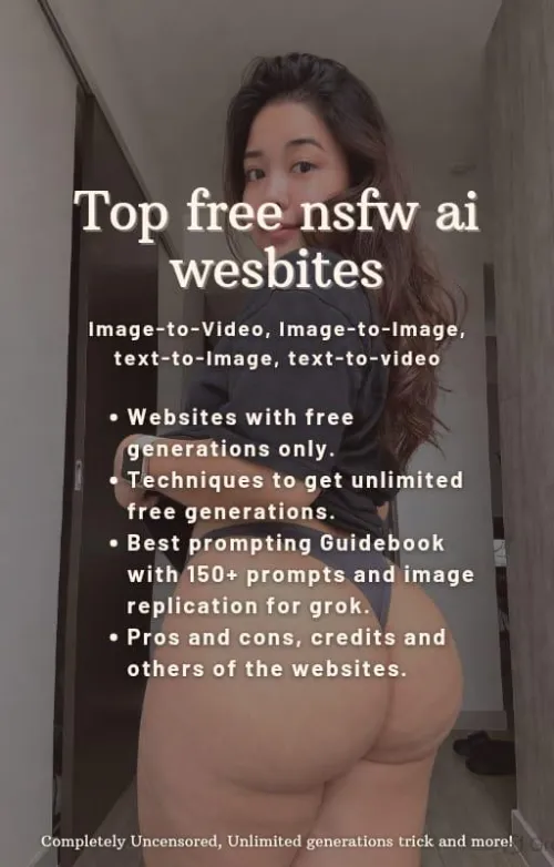 List of Free/Unlimited AI NSFW Websites + Prompts and more! by yuluz_draz