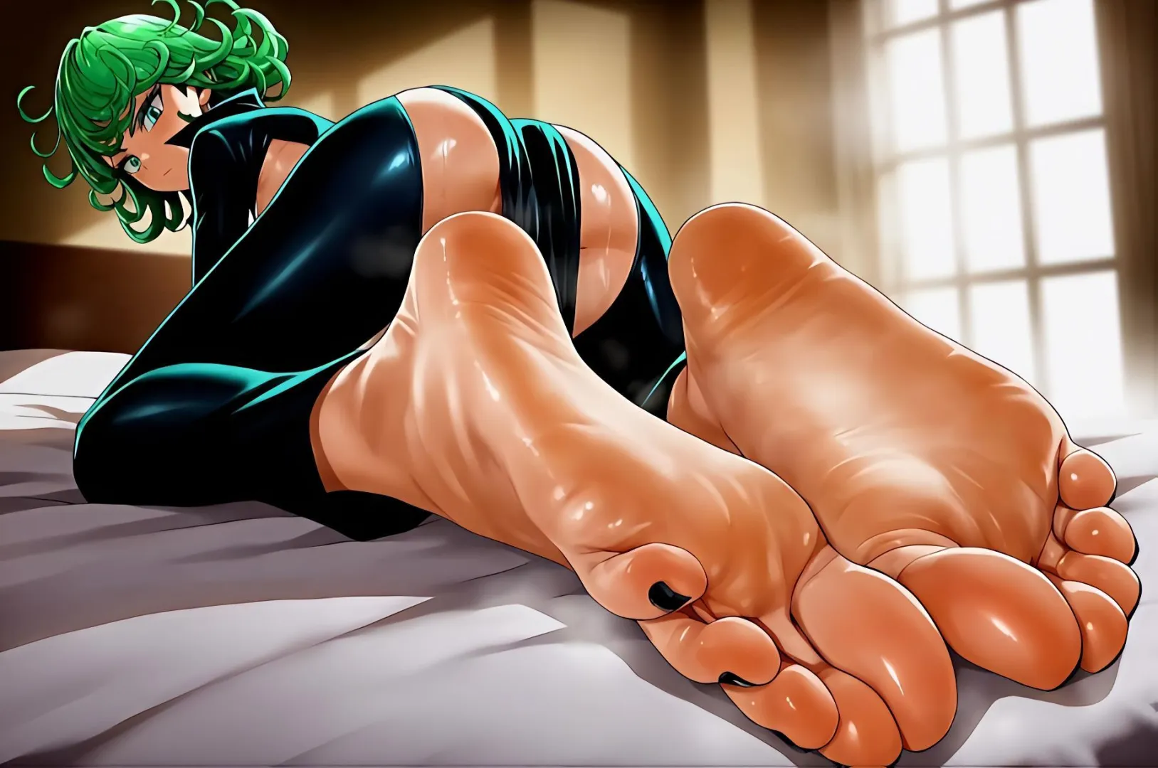 Little hero, who do you think you are? You don't deserve to look at my feet. posted by eldeyok