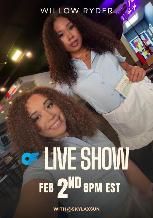 LIVE TONIGHT 8pm EST https://onlyfans.com/willowryderr by Fresh_Worth9005