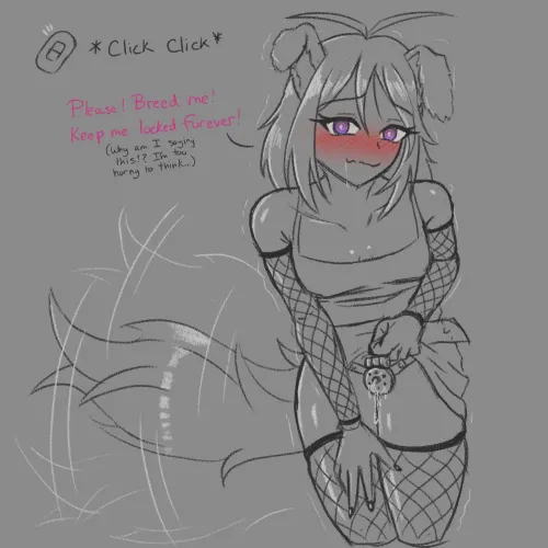 Locked and clicker trained~ by Leashed_Kitty