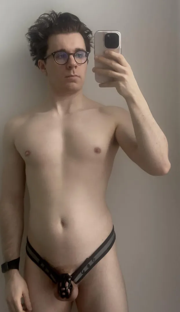 Locked and proud posted by BoyHoleBoy