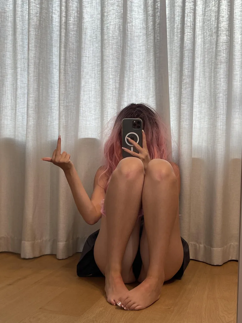 Locked in chastity while you massage my feet? Perfect!! posted by PinkDolxo