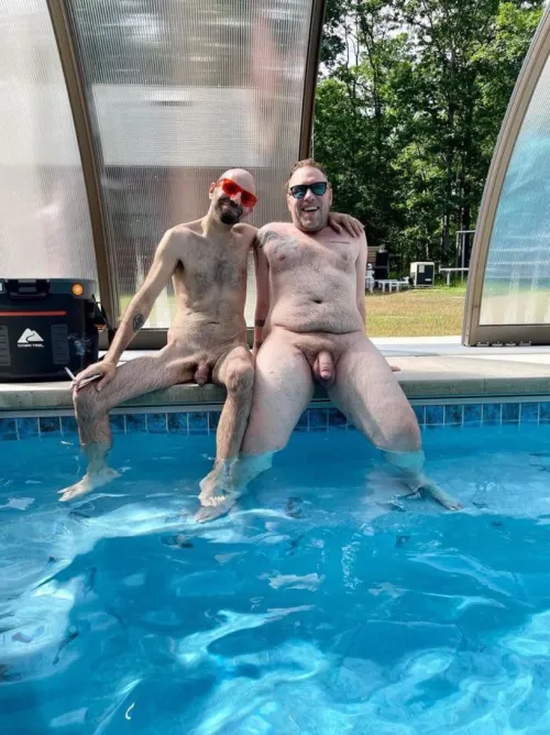 Longing for those Nude summer days at the pool. by SupportWide9947