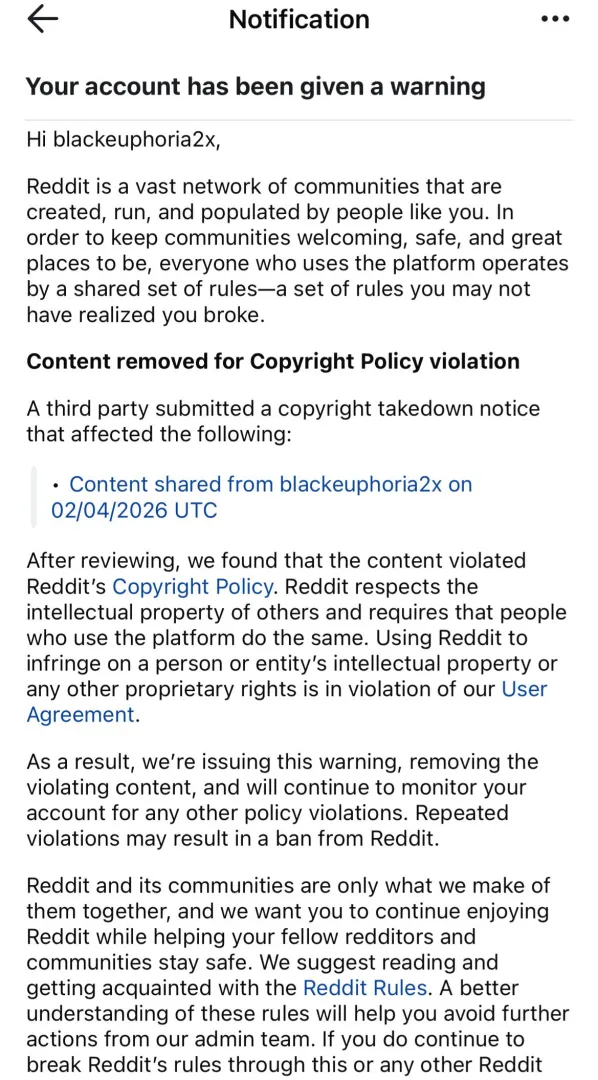 Look. It’s back. Don’t delete it now {reddit} posted by blackeuphoria2x