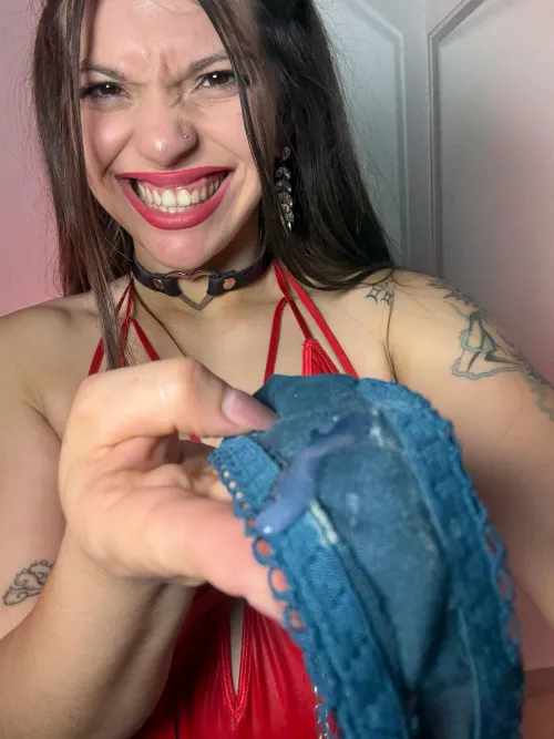 Look what I brought for you, hot cum soaking my thong, come lick it clean by Misa_of