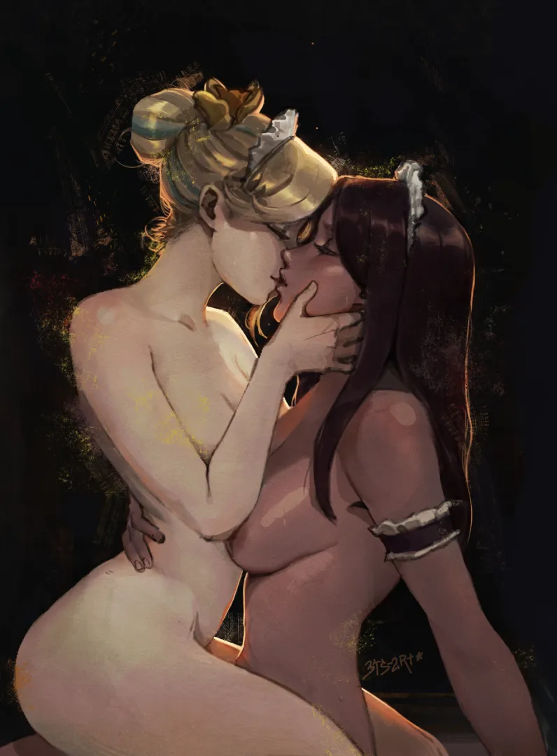 Lost in pleasure, on her lap (@3tsart) [Original Characters] posted by LenaAran