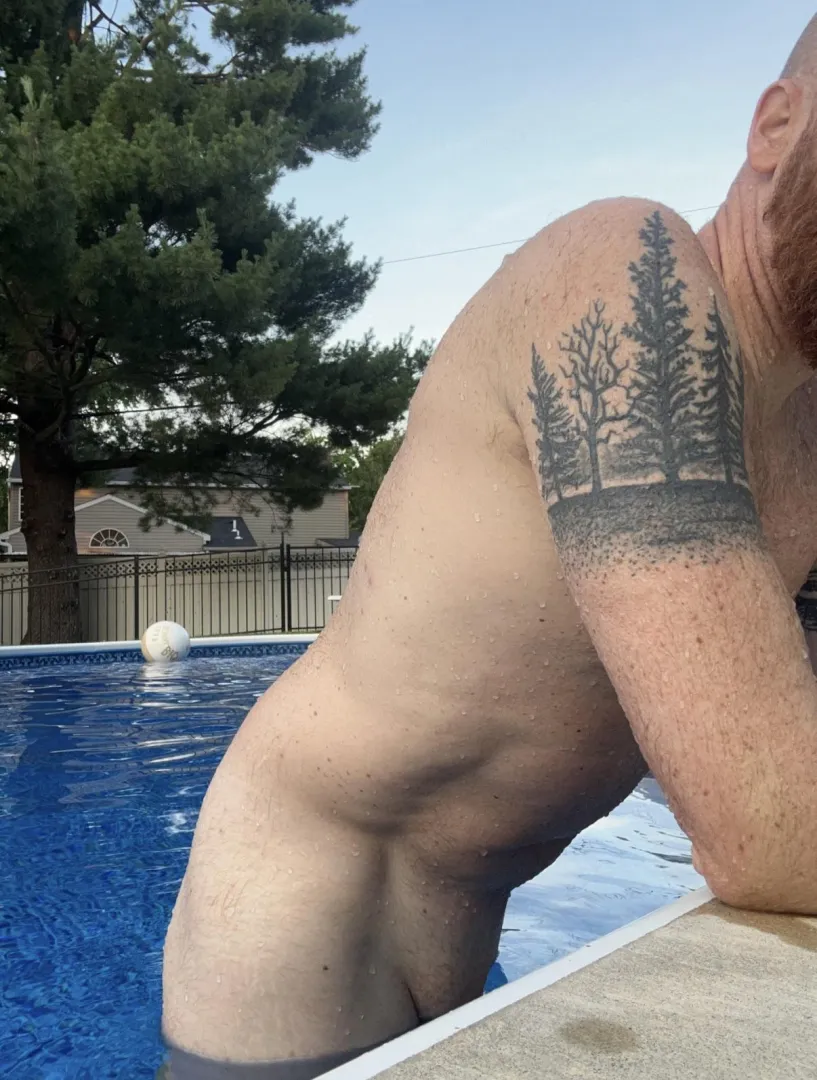 Love chilling in the pool as the sun is setting and gliding under the water. My poor neighbors  posted by DryOrange1566