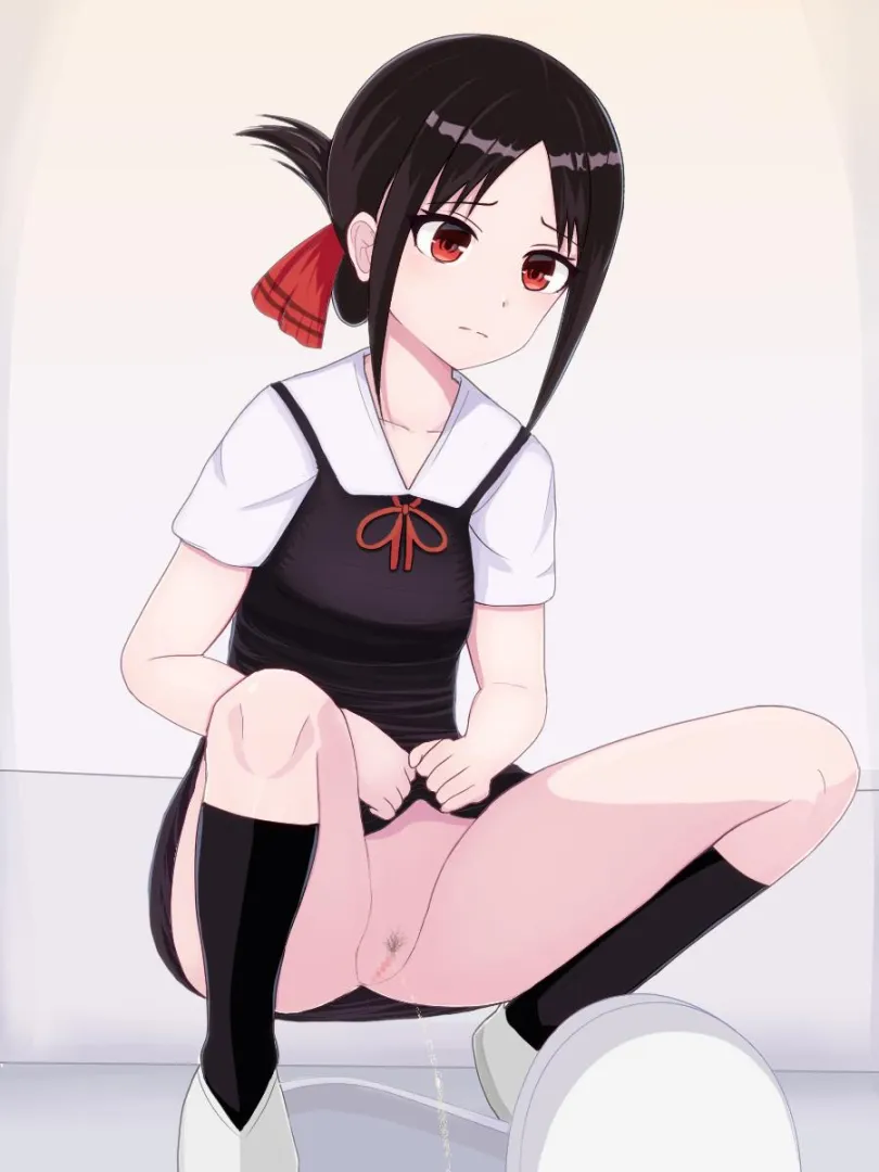 Love is war Kaguya squat peeing on a squat toilet posted by Past_Ad3075