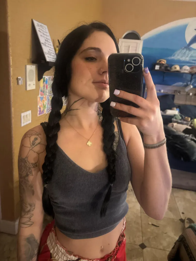 Love my braids or would you rather call them handlebars? posted by ahungkittykat