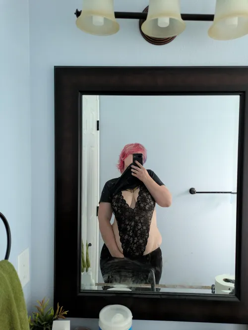 Love wearing something fun underneath by cryptidhips