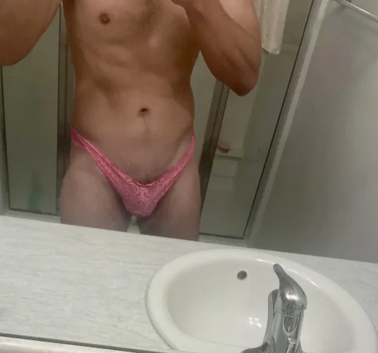 Love wearing the wifeys thong :) by loverofpanties33