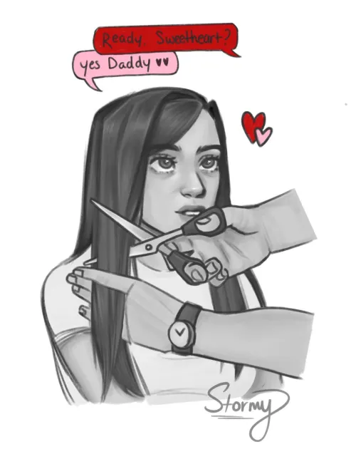 lovestruck ✂️ (art by me) by youneversawmehere__