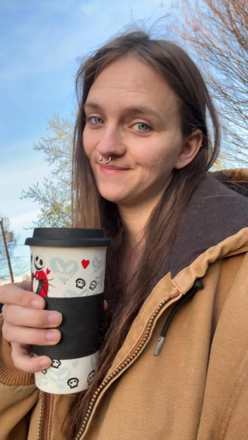 Loving some coffee by brattybiscotti92