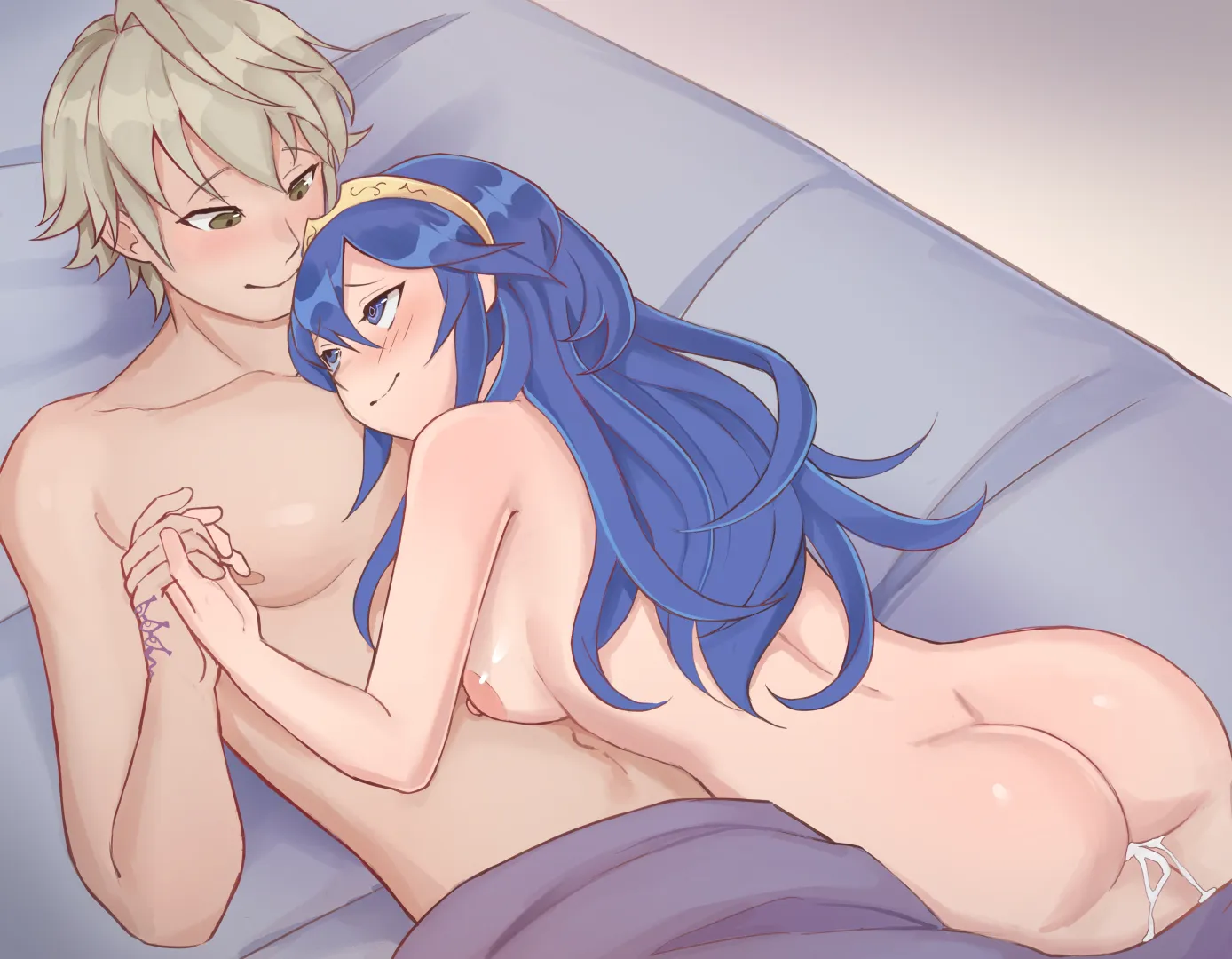Lucina and Robin Cuddling (Bellfonts) posted by Yoostink